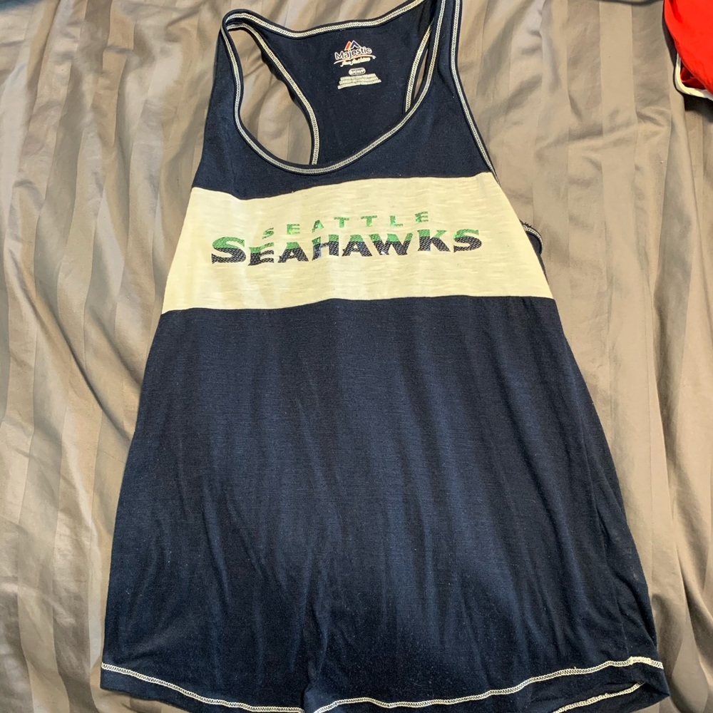 Sequin Seahawks Tank Top